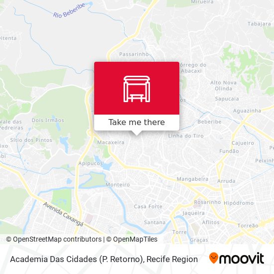 Academia Das Cidades (P. Retorno) map