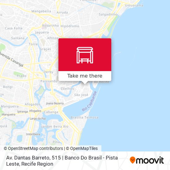 Mapa Av. Dantas Barreto, 515 | Banco Do Brasil - Pista Leste