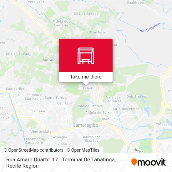 Rua Amaro Duarte, 17 | Terminal De Tabatinga map
