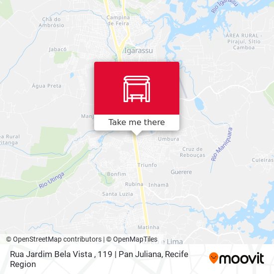 Mapa Rua Jardim Bela Vista , 119 | Pan Juliana