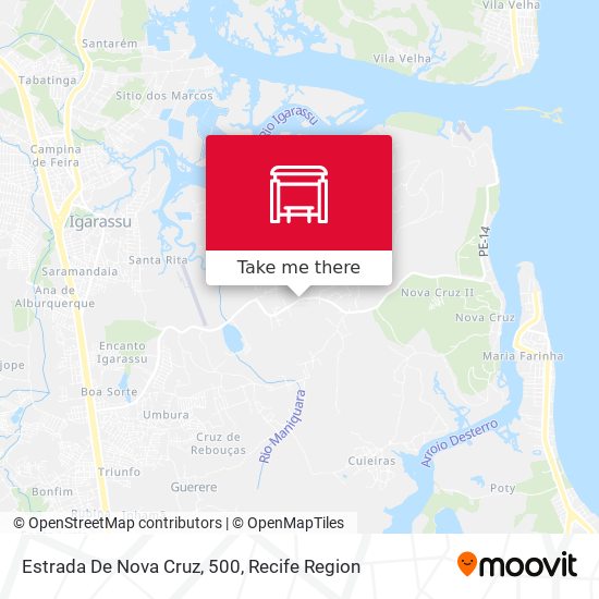 Estrada De Nova Cruz, 500 map