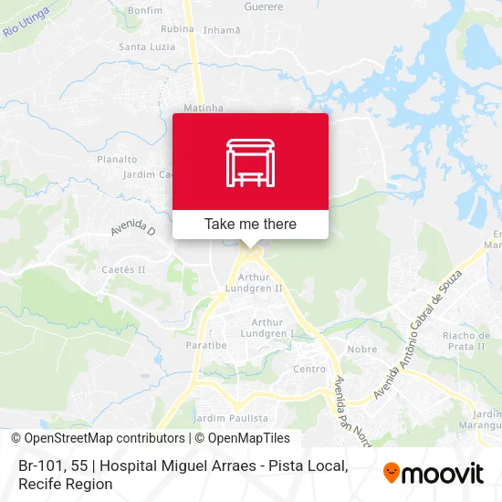 Br-101, 55 | Hospital Miguel Arraes - Pista Local map