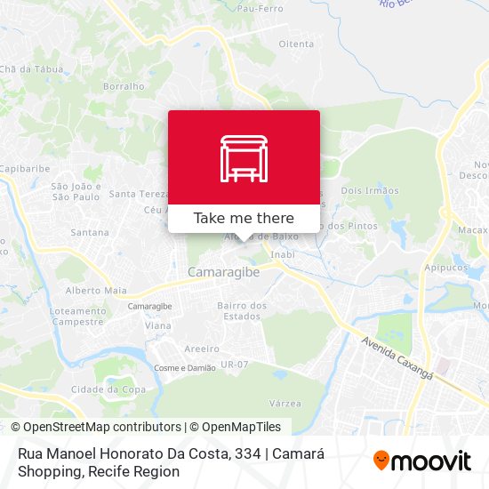 Rua Manoel Honorato Da Costa, 334 | Camará Shopping map