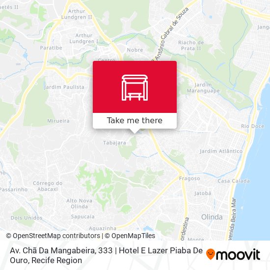 Av. Chã Da Mangabeira, 333 | Hotel E Lazer Piaba De Ouro map