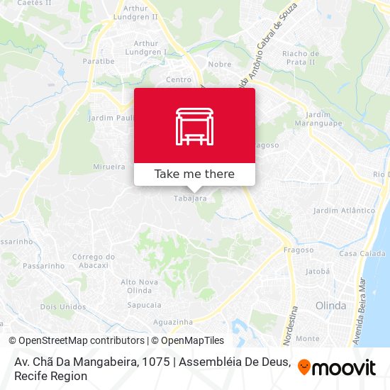 Av. Chã Da Mangabeira, 1075 | Assembléia De Deus map