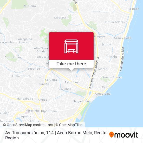 Mapa Av. Transamazônica, 114 | Aeso Barros Melo