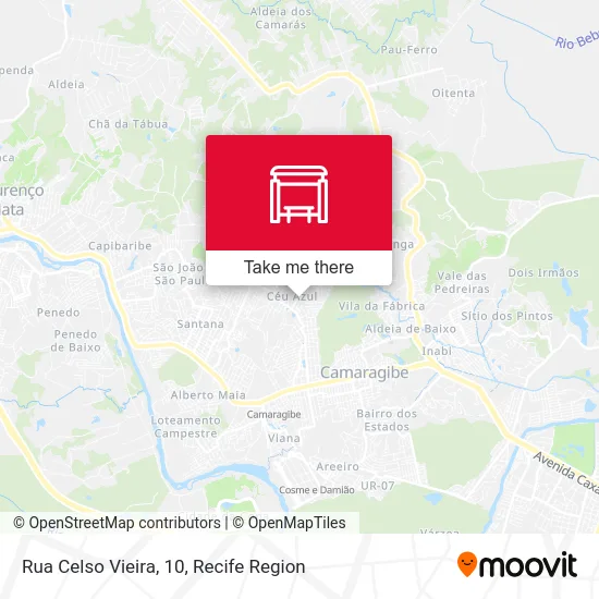 Rua Celso Vieira, 10 map