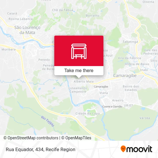 Rua Equador, 434 map