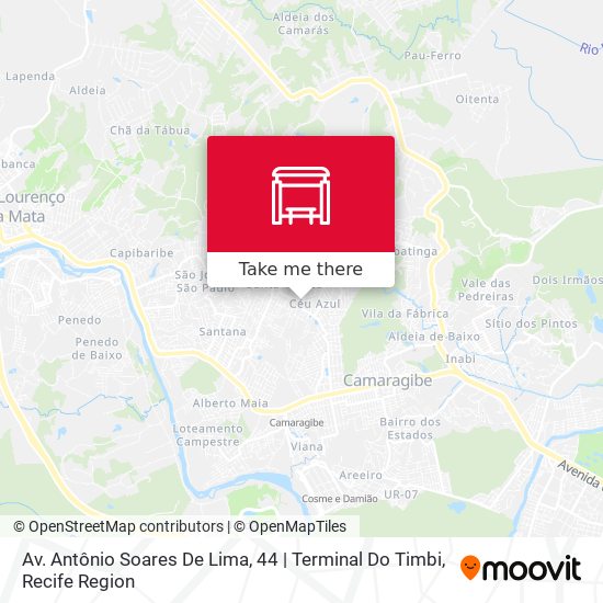 Mapa Av. Antônio Soares De Lima, 44 | Terminal Do Timbi