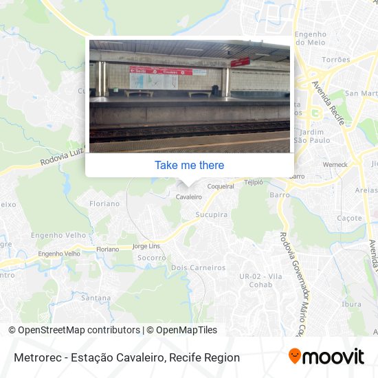 Metrorec - Estação Cavaleiro map