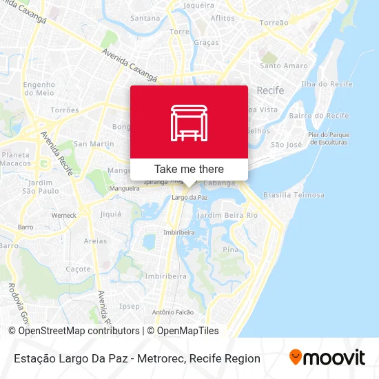 Estação Largo Da Paz - Metrorec map