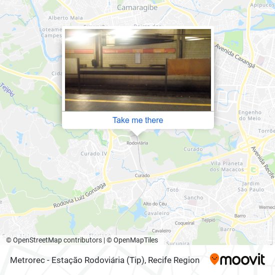 Metrorec - Estação Rodoviária (Tip) map