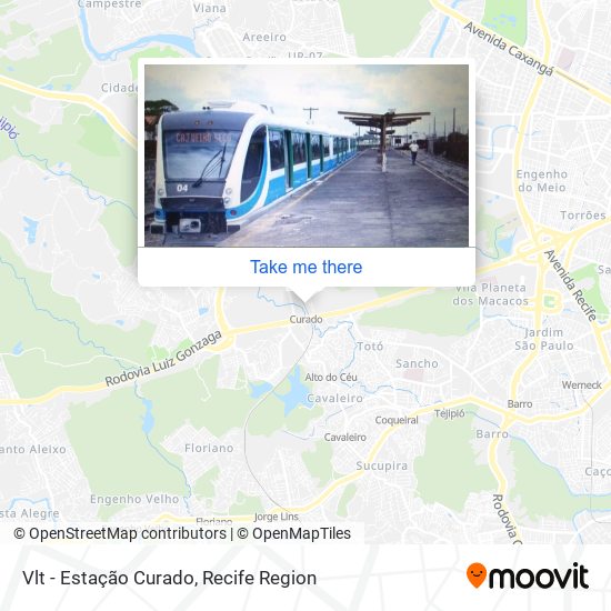 Vlt - Estação Curado map