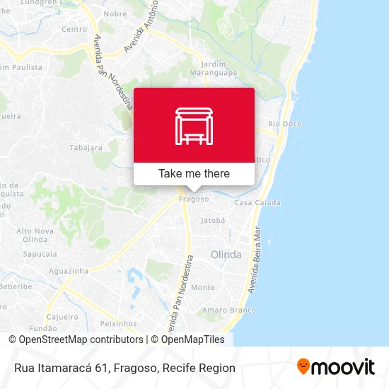 Rua Itamaracá 61, Fragoso map