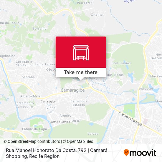 Rua Manoel Honorato Da Costa, 792  | Camará Shopping map