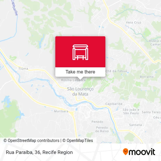 Rua Paraíba, 36 map