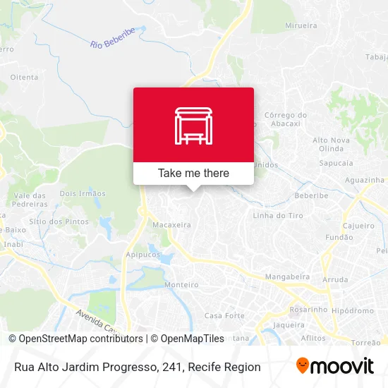 Rua Alto Jardim Progresso, 241 map