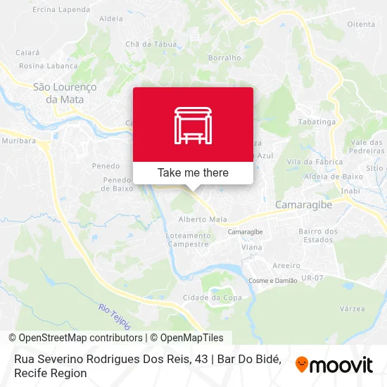 Rua Severino Rodrigues Dos Reis, 43 | Bar Do Bidé map