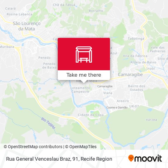Rua General Venceslau Braz, 91 map