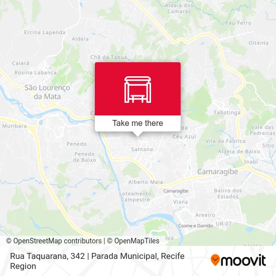 Rua Taquarana, 342 | Parada Municipal map