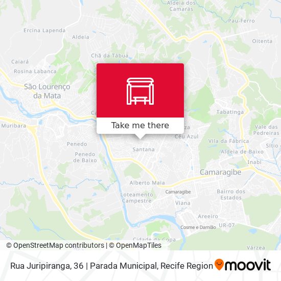Rua Juripiranga, 36 | Parada Municipal map