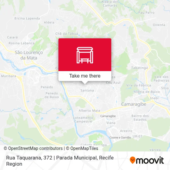 Rua Taquarana, 372 | Parada Municipal map