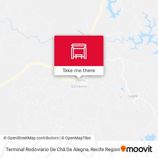 Terminal Rodoviário De Chã De Alegria map
