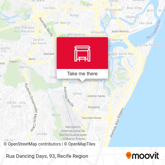 Rua Dancing Days, 93 map