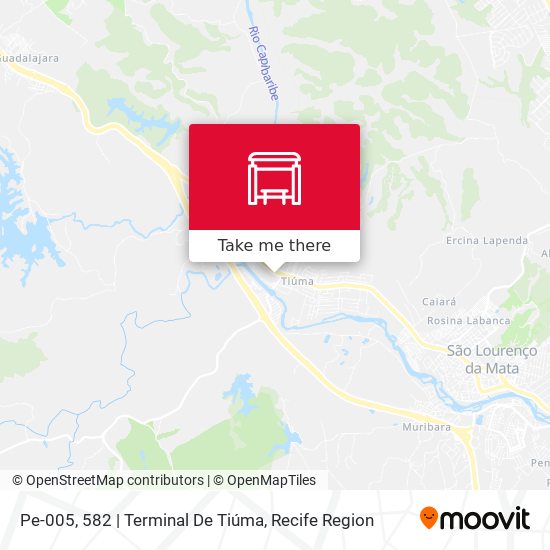 Pe-005, 582 | Terminal De Tiúma map