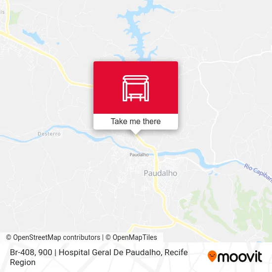 Br-408, 900 | Hospital Geral De Paudalho map