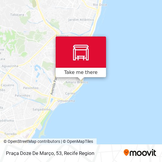 Praça Doze De Março, 53 map