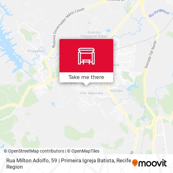 Rua Milton Adolfo, 59 | Primeira Igreja Batista map