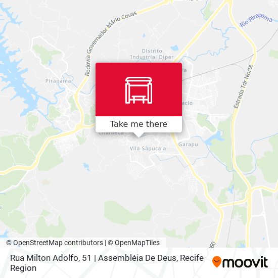 Rua Milton Adolfo, 51 | Assembléia De Deus map