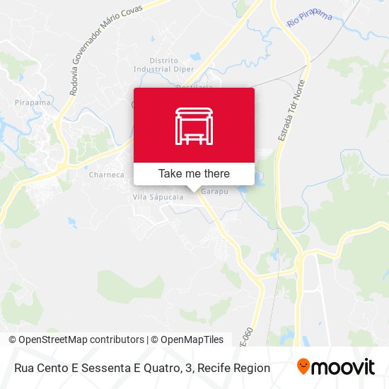 Rua Cento E Sessenta E Quatro, 3 map