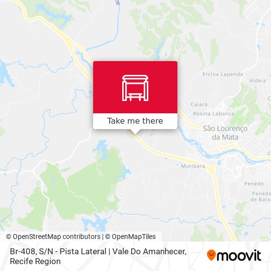 Br-408, S / N - Pista Lateral | Vale Do Amanhecer map