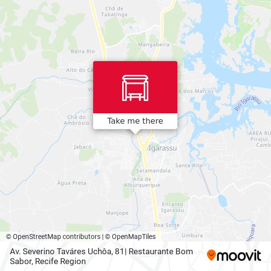 Av. Severino Taváres Uchôa, 81| Restaurante Bom Sabor map