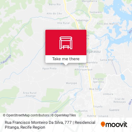 Mapa Rua Francisco Monteiro Da Silva, 777 | Residencial Pitanga