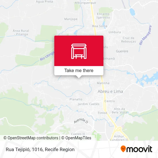 Rua Tejipió, 1016 map