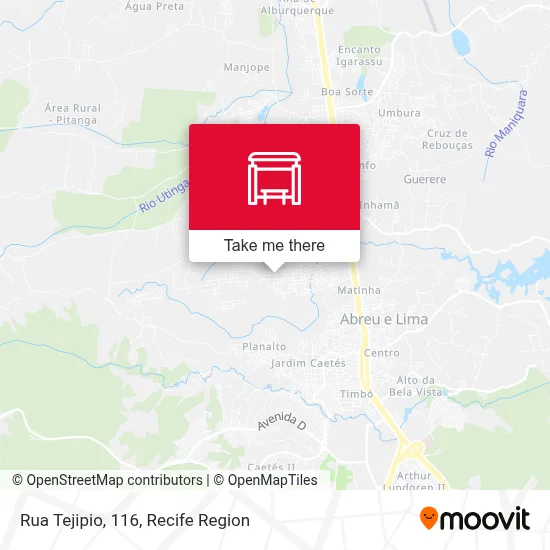 Rua Tejipio, 116 map