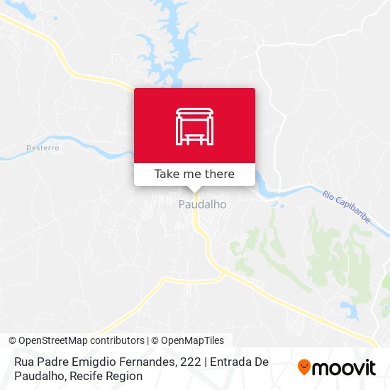 Rua Padre Emigdio Fernandes, 222 | Entrada De Paudalho map