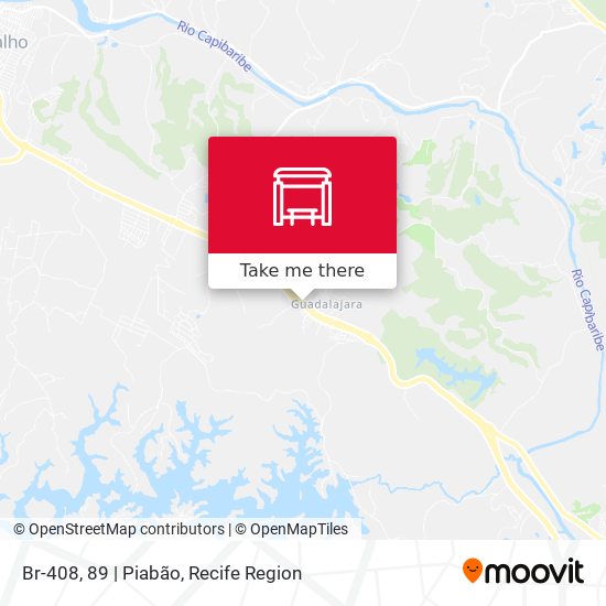 Br-408, 89 | Piabão map