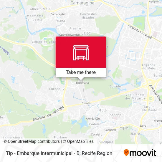 Tip - Embarque Intermunicipal - B map