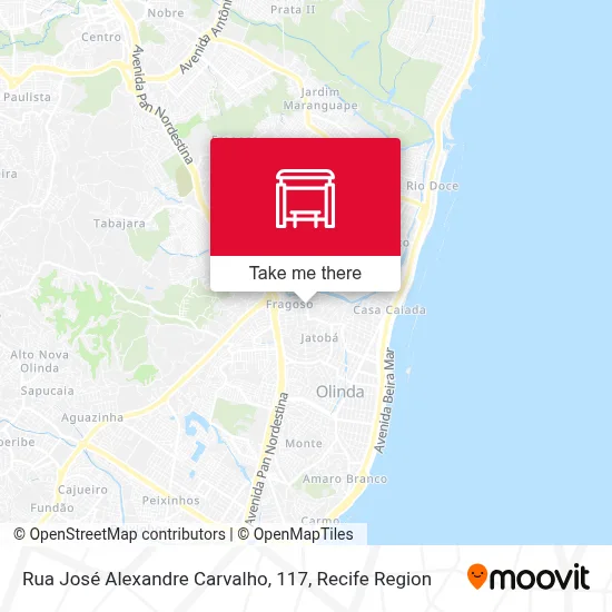 Rua José Alexandre Carvalho, 117 map