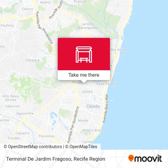 Terminal De Jardim Fragoso map