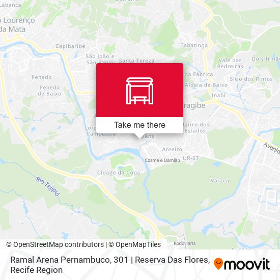 Ramal Arena Pernambuco, 301 | Reserva Das Flores map