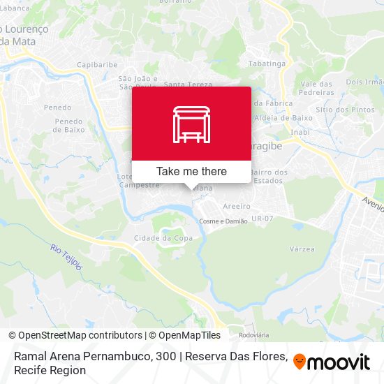 Ramal Arena Pernambuco, 300 | Reserva Das Flores map