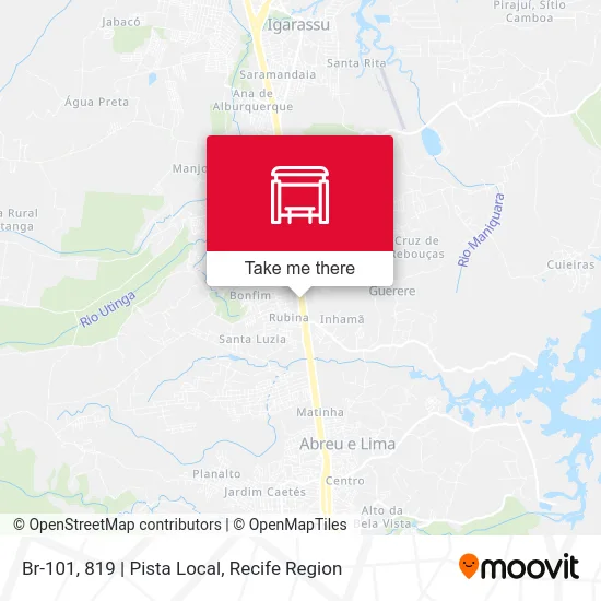 Br-101, 819 | Pista Local map