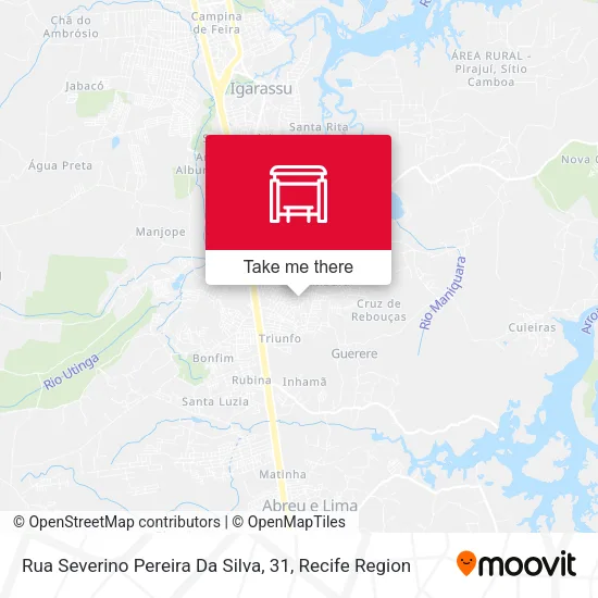 Mapa Rua Severino Pereira Da Silva, 31