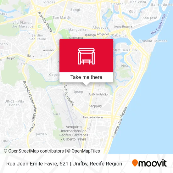 Rua Jean Emile Favre, 521 | Unifbv map