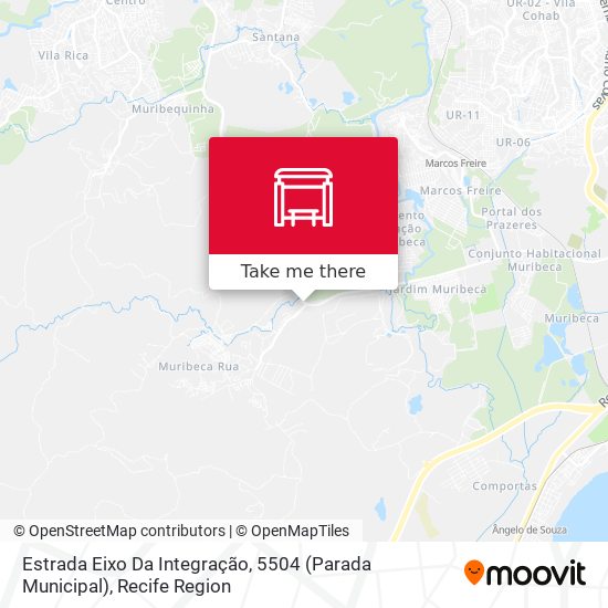 Estrada Eixo Da Integração, 5504 (Parada Municipal) map